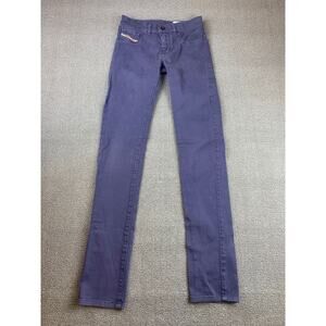 Diesel Livier Jegging Womens W25 Purple Super Slim Low‎ Waist Stretch 0661V